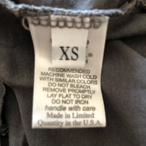 Michael Lauren Short Sleeve V-Neck T-Shirt Gray XS - Picture 8 of 9